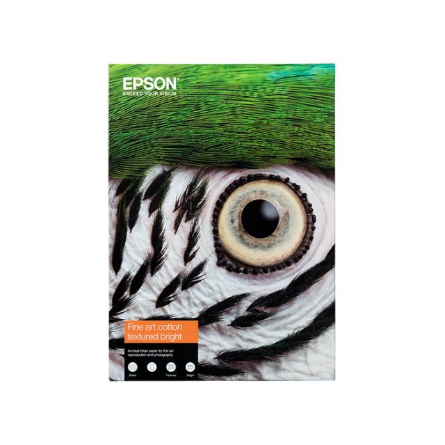 EPSON FINE ART COTTON TEXTURED BRIGHT A4 25 SHEETS