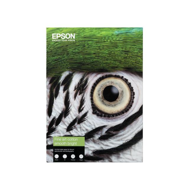 EPSON FINE ART COTTON SMOOTH BRIGHT A2 25 SHEETS