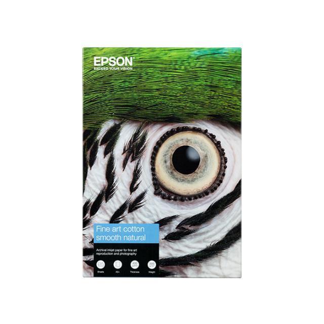 EPSON FINE ART COTTON SMOOTH NATURAL A3+ 25 SHEETS
