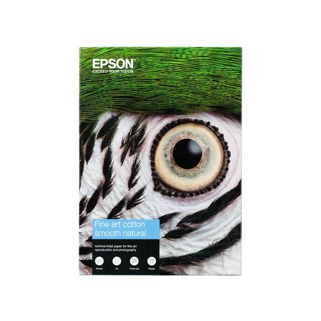 EPSON FINE ART COTTON SMOOTH NATURAL A4 25 SHEETS