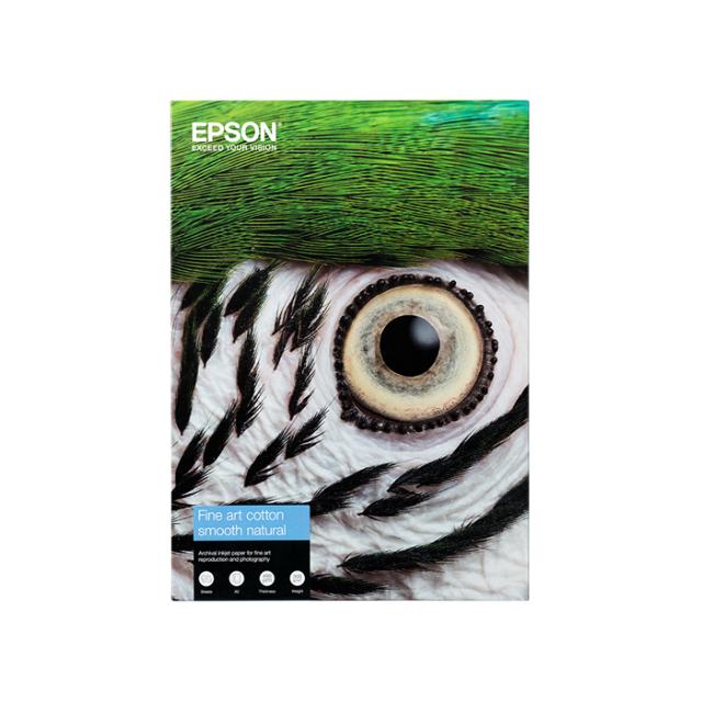 EPSON FINE ART COTTON SMOOTH NATURAL A2 25 SHEETS