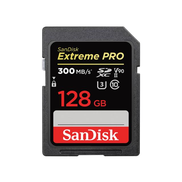 SANDISK SD 128 GB EXTREME PRO UHS-II 300MB/S V90